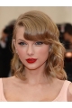 Lace Front Shoulder Length Blonde Curly With Bangs Taylor Swift Wigs