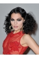 Good Black Curly Shoulder Length Lace Front Synthetic Jessie J Wigs For Women 