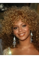 Style Blonde Curly Shoulder Length Lace Front Synthetic Beyonce Wigs For Women