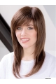 Straight 14" Capless Auburn Layered Synthetic Medium Length Hairstyles