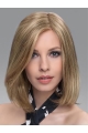 Blonde Soft Straight Shoulder Length Lace Front Synthetic Women Bob Wigs