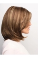 Brown Straight Without Bangs Shoulder Length  Monofilament Synthetic Women Wigs