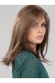 Brown Straight Shoulder Length  Hand-tied Synthetic Women Wigs