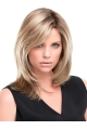 Blonde Layered Straight 100% Hand-tied 14" Ladies Wigs For Cancer Patients