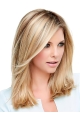 Fabulous Straight Without Bangs Shoulder Length Capless Synthetic Women Wigs