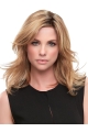 Brown Straight Shoulder Length  Layered Mono Synthetic Women Wigs