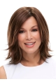 Exquisite Straight Shoulder Length Layered Lace Front Synthetic Women Wigs