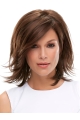 Exquisite Straight Shoulder Length Layered Lace Front Synthetic Women Wigs