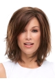 Exquisite Straight Shoulder Length Layered Lace Front Synthetic Women Wigs