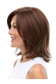 Exquisite Straight Shoulder Length Layered Lace Front Synthetic Women Wigs