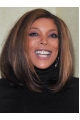  Straight Shoulder Length Lace Front Human Hair Women Wendy Williams Wigs