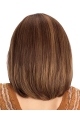 Easy Auburn Straight Shoulder Length Lace Front Human Hair Women Wigs