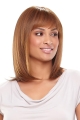 Good Monofilament Straight Shoulder Length Synthetic Women African American Wigs