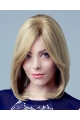 Designed Blonde Straight Shoulder Length Human Hair Celebrity Women Wigs