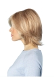 Fantastic Blonde Shoulder Length Straight  Layered Capless Synthetic Women Wigs