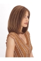 Auburn  Straight Shoulder Length Lace Front  Human Hair Women Wigs