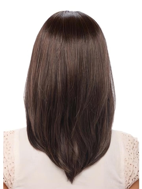 Easeful Straight Shoulder Length  Lace Front  Synthetic Celebrity Women Wigs