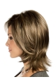 Stylish Straight Shoulder Lace Front Medium Length Synthetic Women Wigs