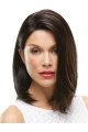 Brown Cool Straight  Medium  Hand-tied Synthetic Women Wigs