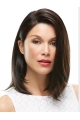 Brown Cool Straight  Medium  Hand-tied Synthetic Women Wigs