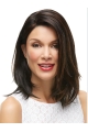 Brown Cool Straight  Medium  Hand-tied Synthetic Women Wigs