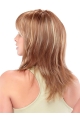 New Style Layered Blonde Straight With Bangs  Capless Synthetic Women Wigs