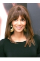  Comely Shoulder-length Straight with Bangs  Lace Human Hair Halle Berry Women Wig 