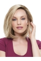 Excellent Blonde Straight Without Bangs hand-tied Synthetic Women Wigs