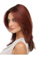 Elegant Medium Straight Lace Front Synthetic Women Wigs