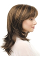 Good Straight Shoulder Length Lace Front Synthetic Women Wigs