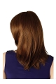 Comfortable Auburn Straight Shoulder Length Capless Synthetic Women Wigs