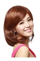 No-fuss Auburn Straight Shoulder Length Capless Synthetic Women Wigs