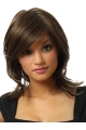 Tempting Straight With Bangs Shoulder Length Lace Front Synthetic Women Wigs For Cancer