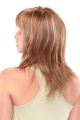 Incredible Blonde Straight With Bangs Shoulder Length Lace Front Synthetic Women Wigs