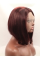 Auburn  Straight Without Bangs Shoulder Length Lace Front Synthetic Wigs