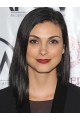 Straight  Shoulder Length Black Lace Front Synthetic Morena Baccarin Wigs