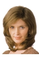 Online Blonde Straight Shoulder Length Monofilament Synthetic Women Wigs