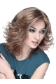 Wavy  Shoulder Length  Brown Synthetic Women Bob Wigs