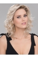  Platinum Blonde Wavy With Bangs Synthetic Women Wig 