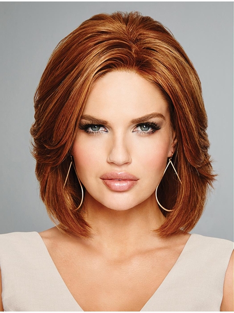 Auburn 100% Hand-tied Remy Human Hair Bob Style Wigs