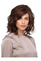 Brown Wavy Mono Quality Synthetic Women Wigs