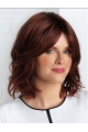  Shoulder Length Wavy Layered Mono Synthetic Women Wigs