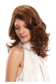 Monofilament Gentle Medium Wavy Mono Remy Human Hair Women Wigs