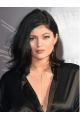 Gorgeous Shoulder Length Wavy Black Layered Lace Synthetic Kylie Jenner Inspired Wigs