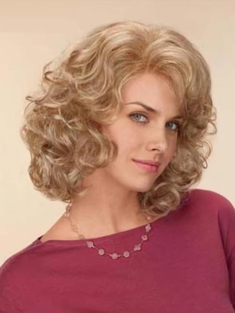 Gentle Lace Front Wavy Shoulder Length Classic Wigs