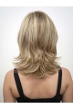 Shining Blonde Wavy Shoulder Length Synthetic Wigs