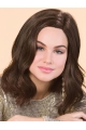 Great New Design Brown Wavy Shoulder Length Lace Front Synthetic Women Wigs